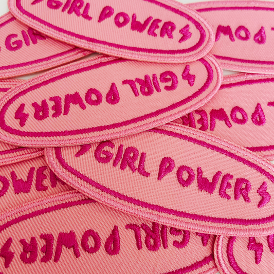 3" GIRL POWER -  Embroidered Hat Patch