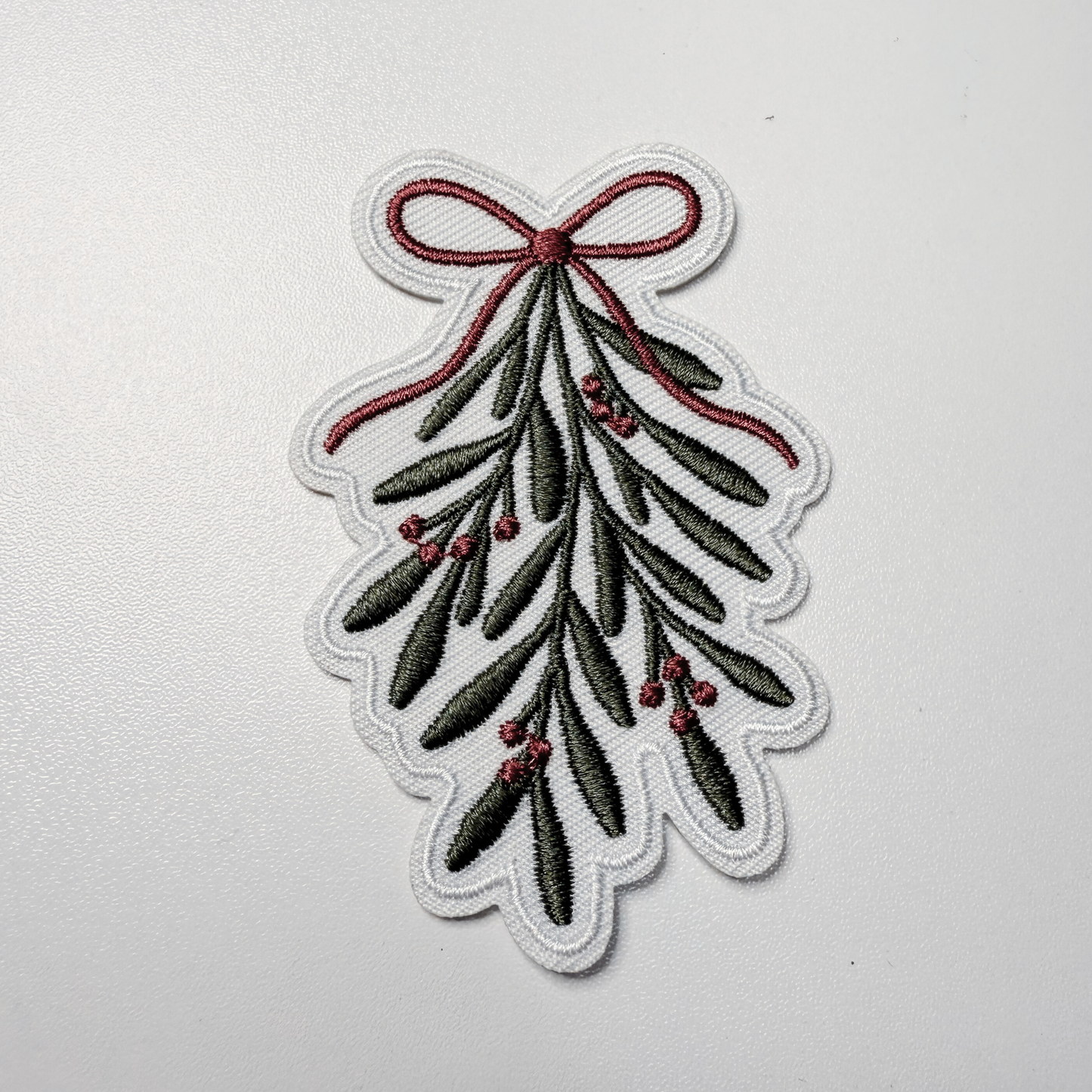 3" Mistletoe -  Embroidered Hat Patch