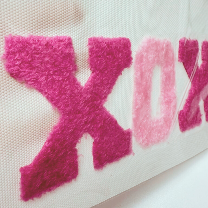 10.5"  XOXO - Fuzzy Patch / Transfer ( COLD PEEL)