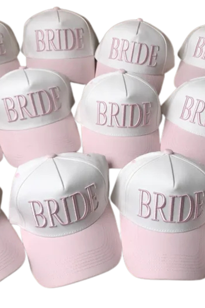 Structured Cap - BRIDE in blue or pink