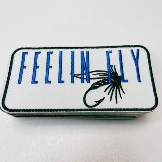 4" FEELIN FLY - Embroidered Hat Patch