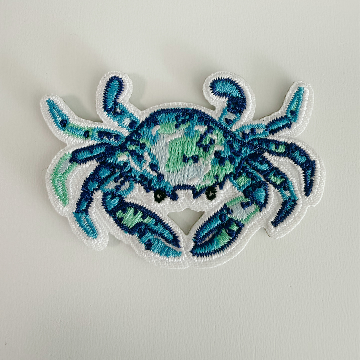 2" Blue Crab  -  Embroidered Patch