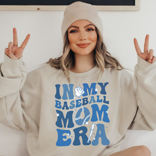 (Shirt not included) In My Baseball Mom Era - Clear Film Transfer