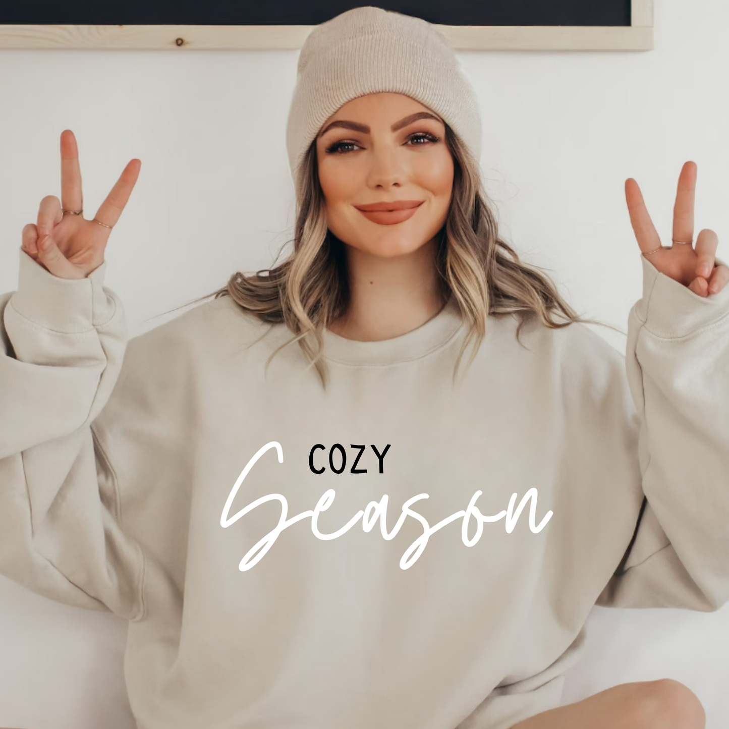 (Shirt not included) Cozy Season  - Matte Clear Film Transfer