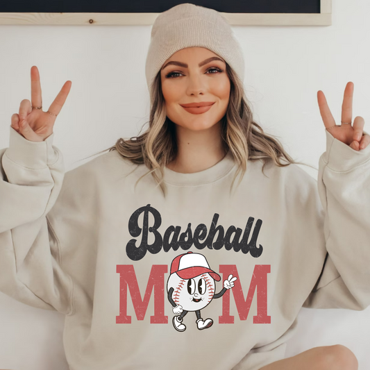 (shirt not included) Baseball MOM  - Clear Film Transfer