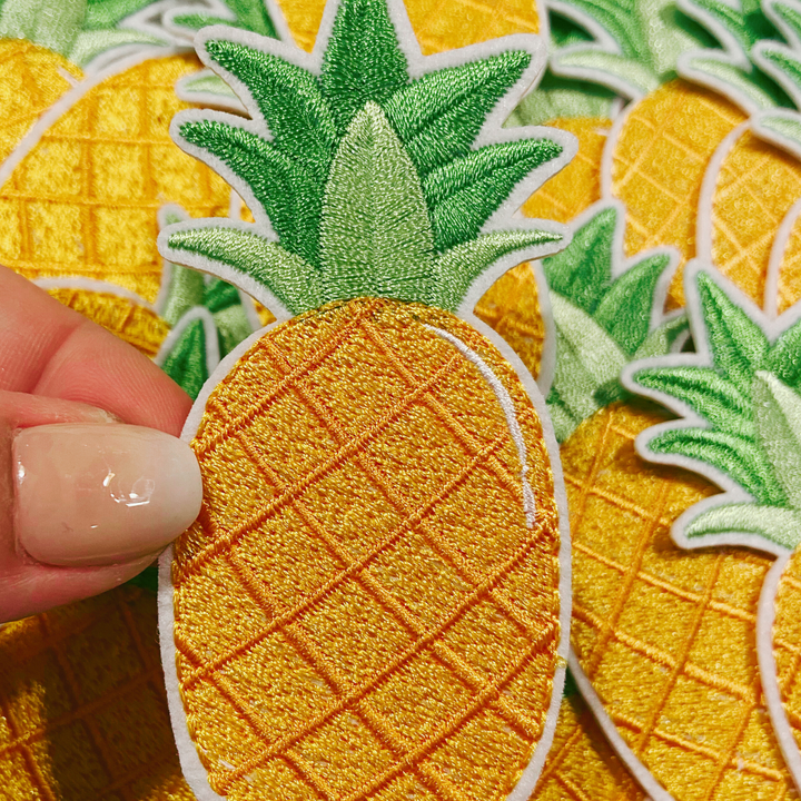 3.5"  Pineapple - Embroidered Hat Patch