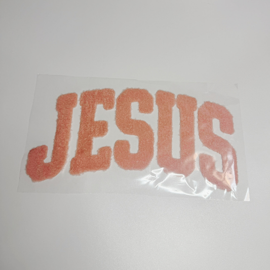 10" Jesus in Peach - Fuzzy Patch / Transfer ( COLD PEEL)
