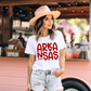 (shirt not included) Arkansas Heart in Red -  Screen print Transfer