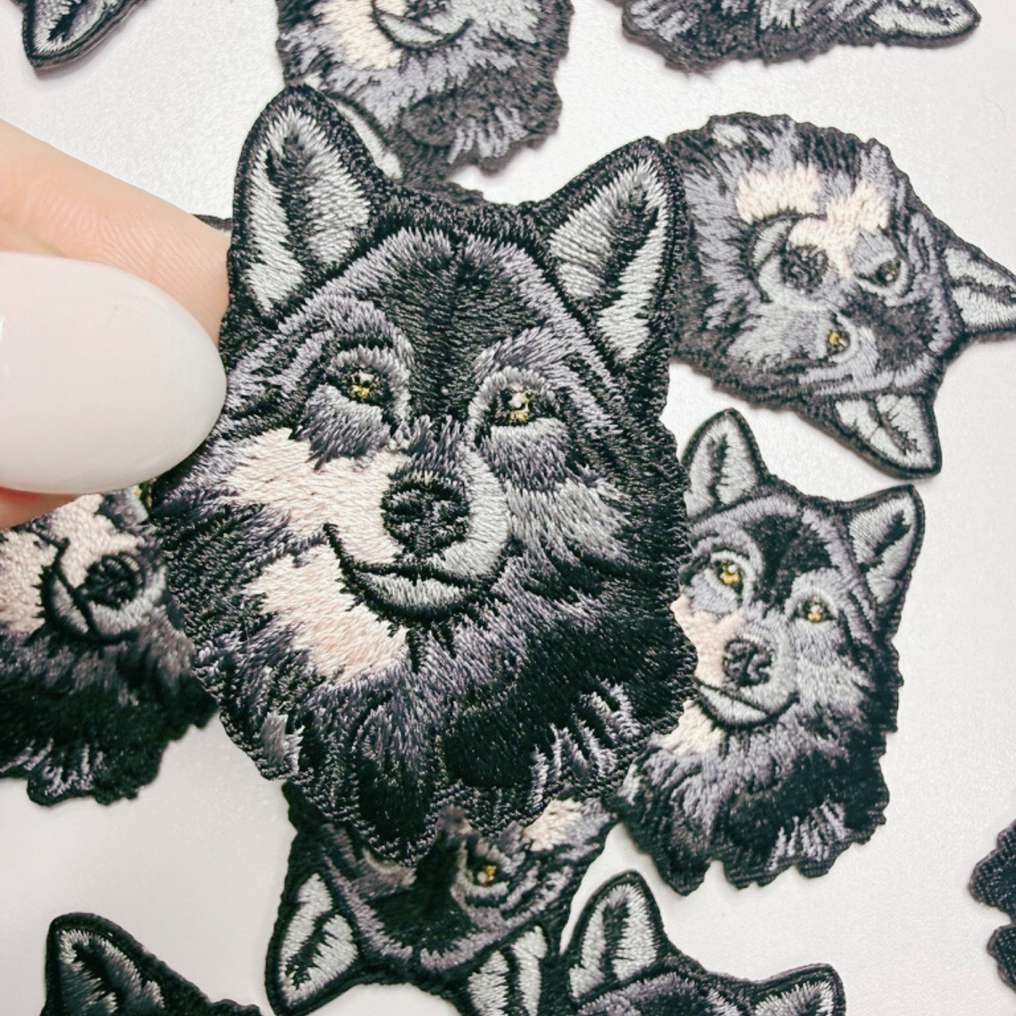 2" WOLF -  Embroidered Hat Patch