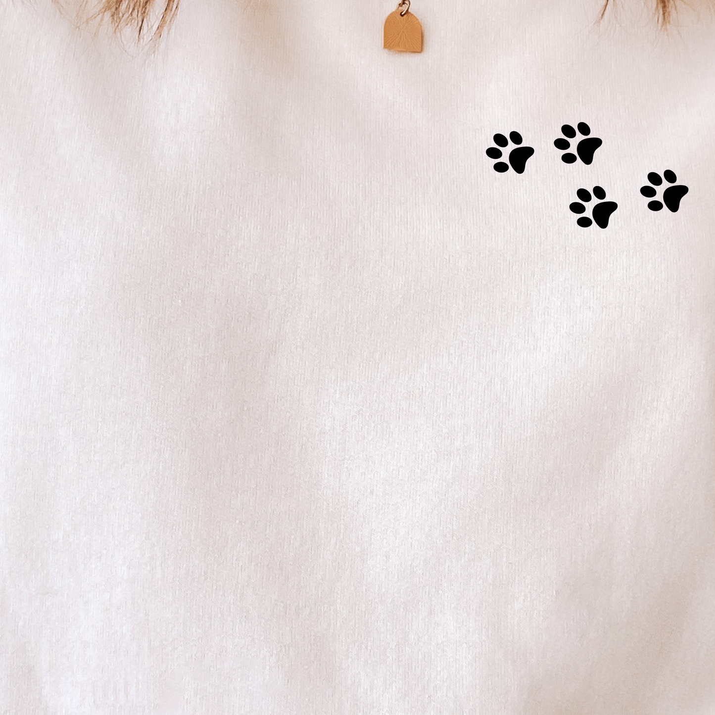 (Shirt not Included)  Dog prints 4" Pocket-  Clear Film Transfer