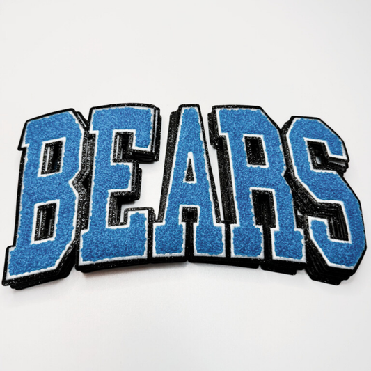 10.5" BEARS - Chenille Patch