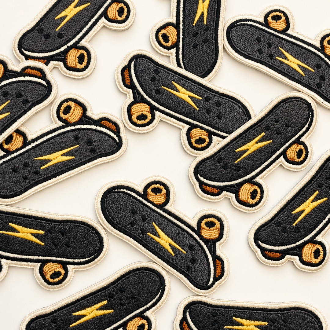 2.75" Skateboard  -  Embroidered Patch