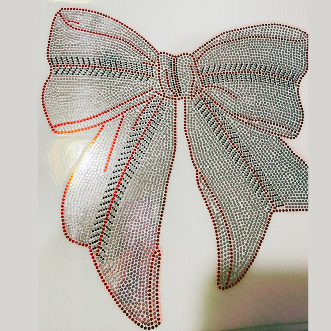 Baseball Bow  - SPANGLE - COLD PEEL