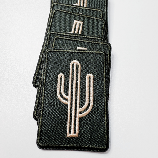 2" Cactus - Embroidered Hat Patch