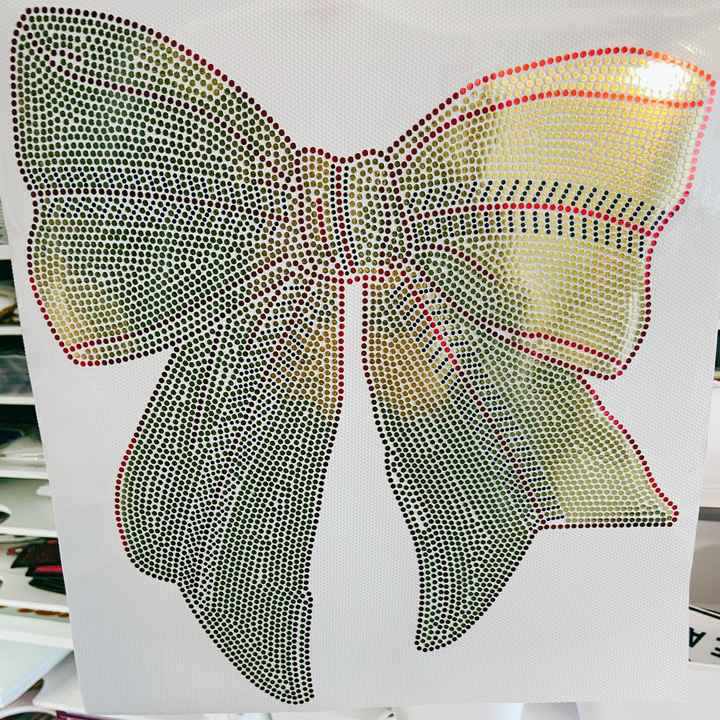 Softball Bow  - SPANGLE - COLD PEEL
