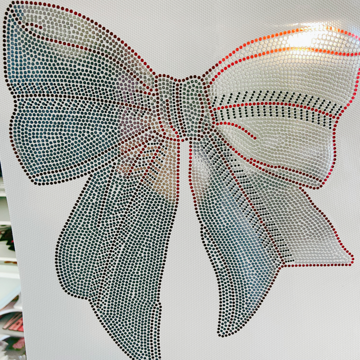Baseball Bow  - SPANGLE - COLD PEEL