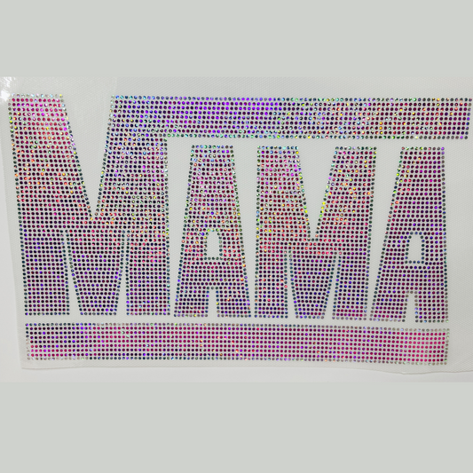 4" MAMA Holographic SPANGLE - COLD PEEL - Perfect for Hats