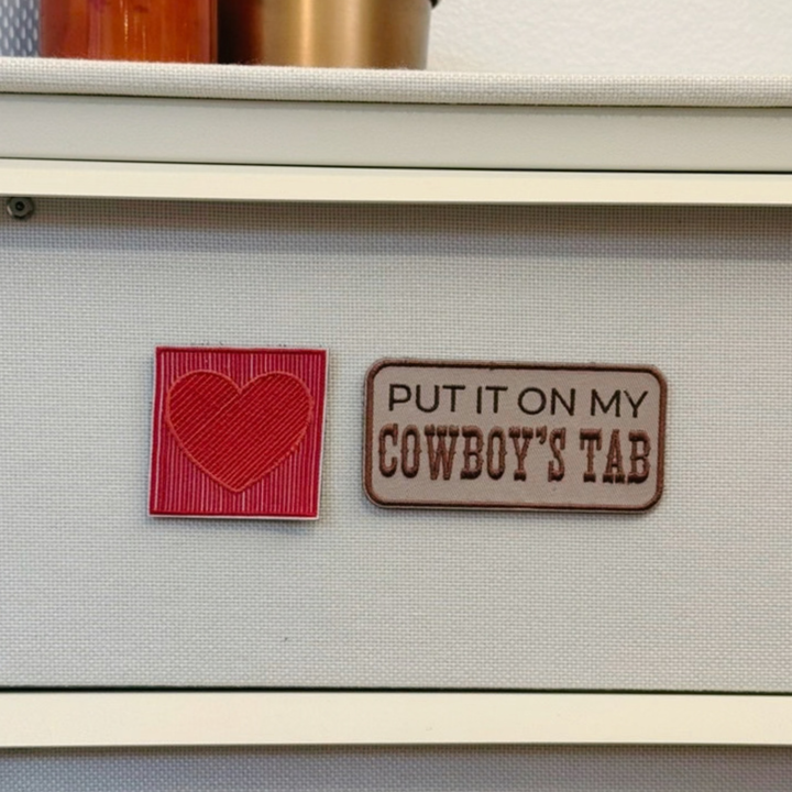 VELCRO - Heart Striped -  Embroidered Patch