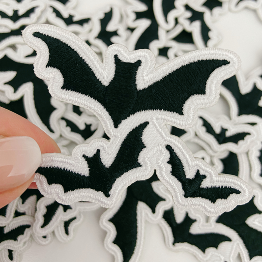 2" Bats - Embroidered Hat Patch