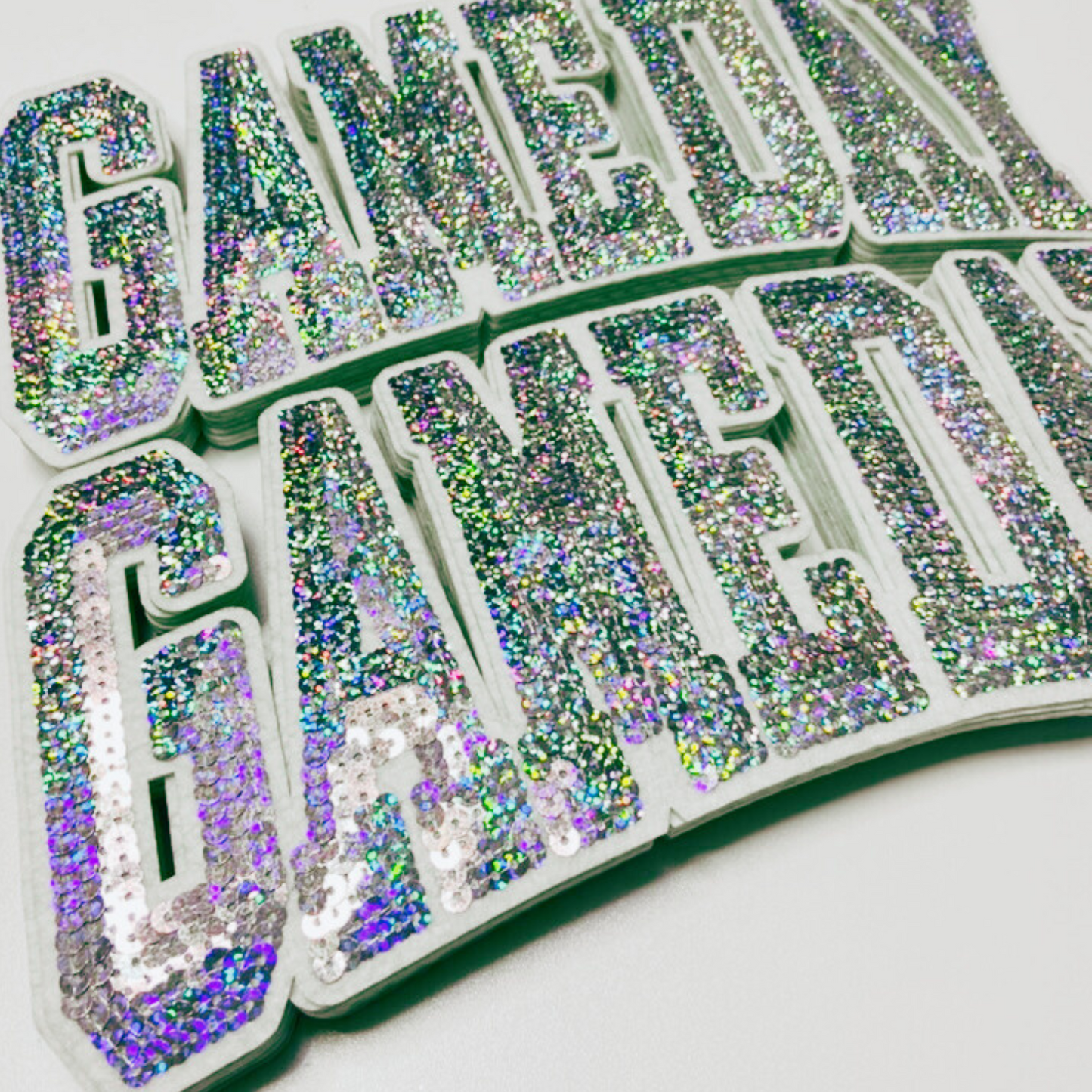 10.5” GAME DAY Iridescent  - SEQUIN Patch