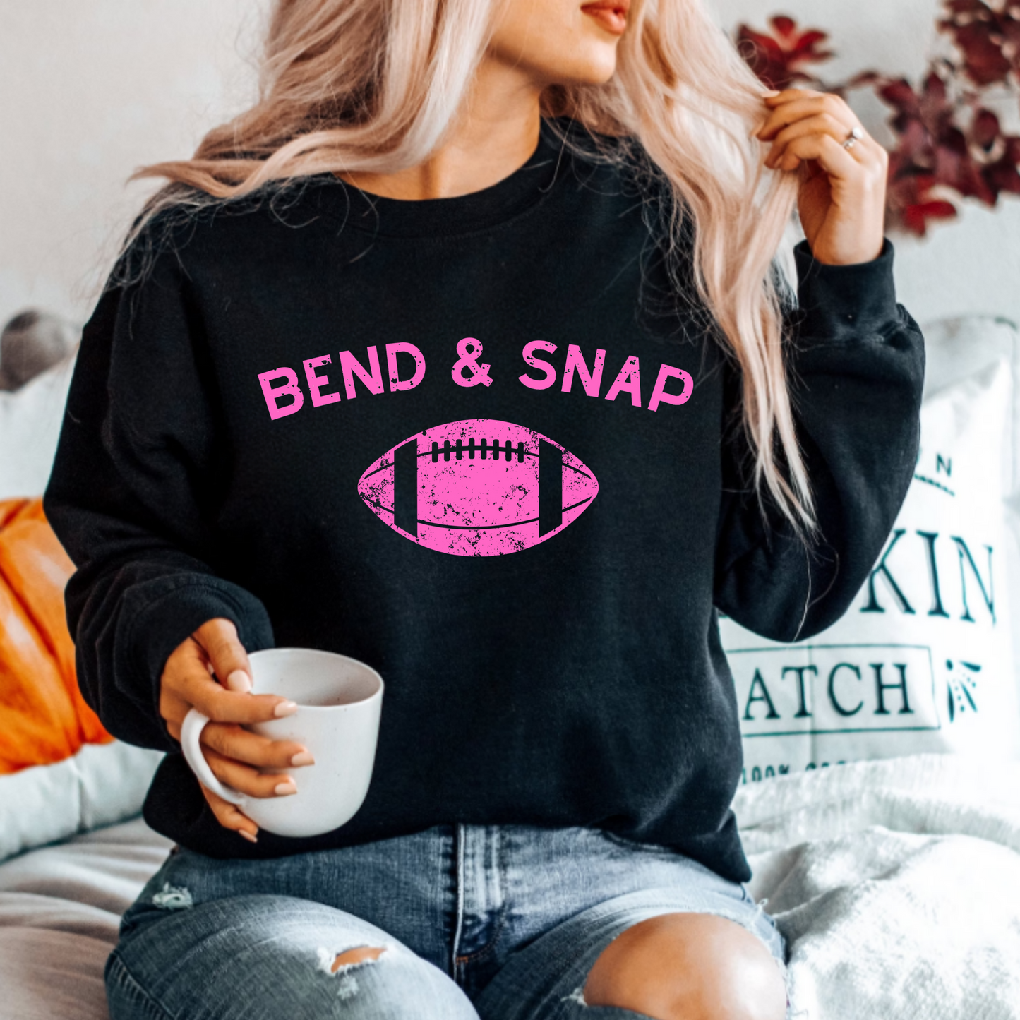 (Shirt not Included) Bend and Snap in PINK  -  Screen print Transfer