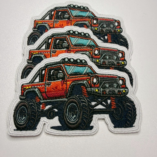 3.5" Large Monster Truck - Embroidered Patch