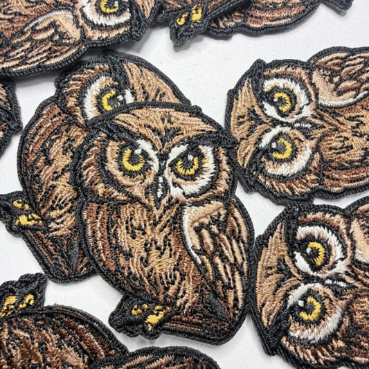 2" OWL - Embroidered Hat Patch