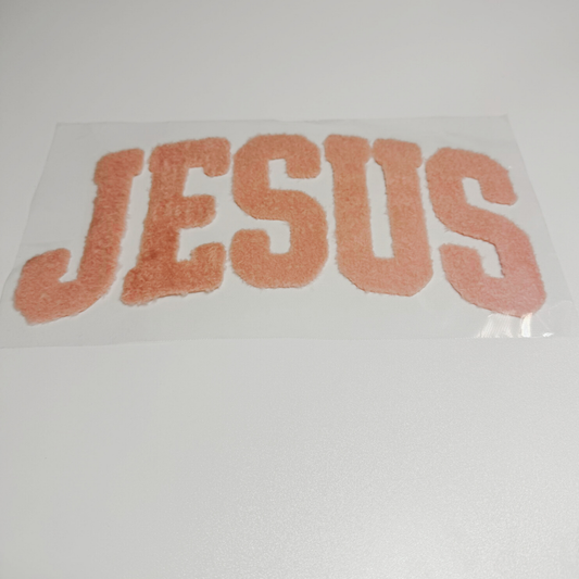 10" Jesus in Peach - Fuzzy Patch / Transfer ( COLD PEEL)