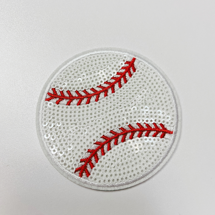 3" inch sequin Sports Balls (Basketball, Soccer, Baseball, Volleyball, Softball) -  Sequin Hat Patch