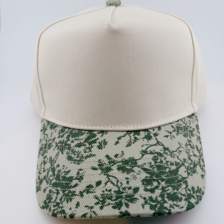 TEELUX - Cotton Structured Hat Blank -  SNAP BACK - Green Foliage