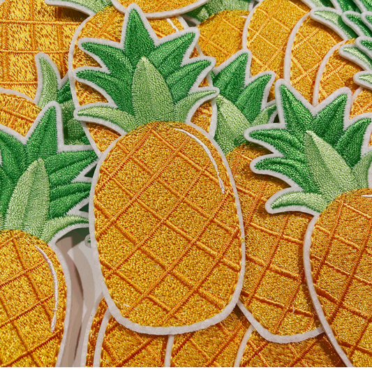 3.5"  Pineapple - Embroidered Hat Patch