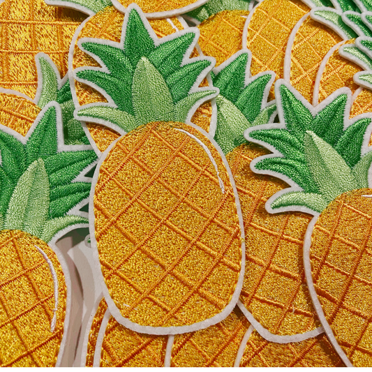 3.5" Pineapple - Embroidered Hat Patch