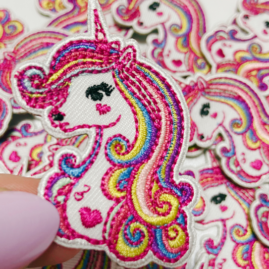 2" Unicorn - Embroidered Hat Patch