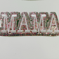 4" MAMA / 3" MINI  - Glitter + Embroidered Hat Patch