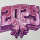 11"inch 2025 in PINK - Sequin Patch