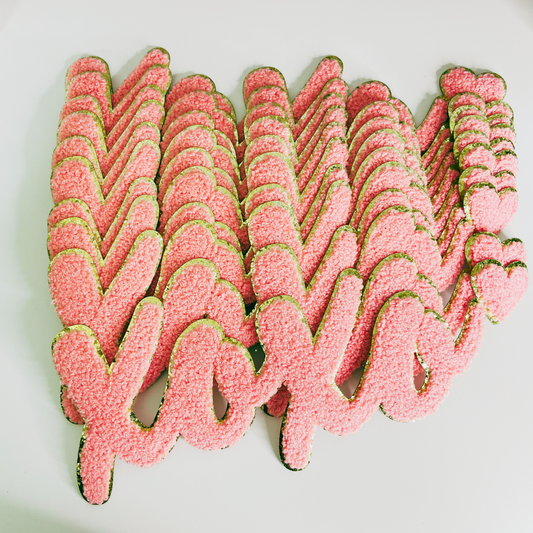 XOXO Light Pink - Chenille Patch