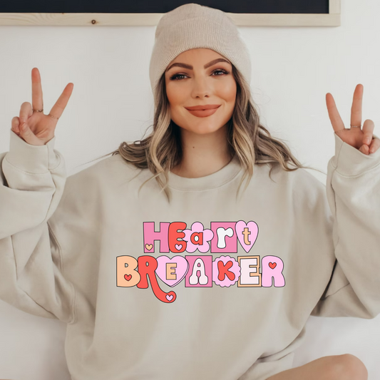 (Shirt not included) Heart Breaker - Matte Clear Film Transfer