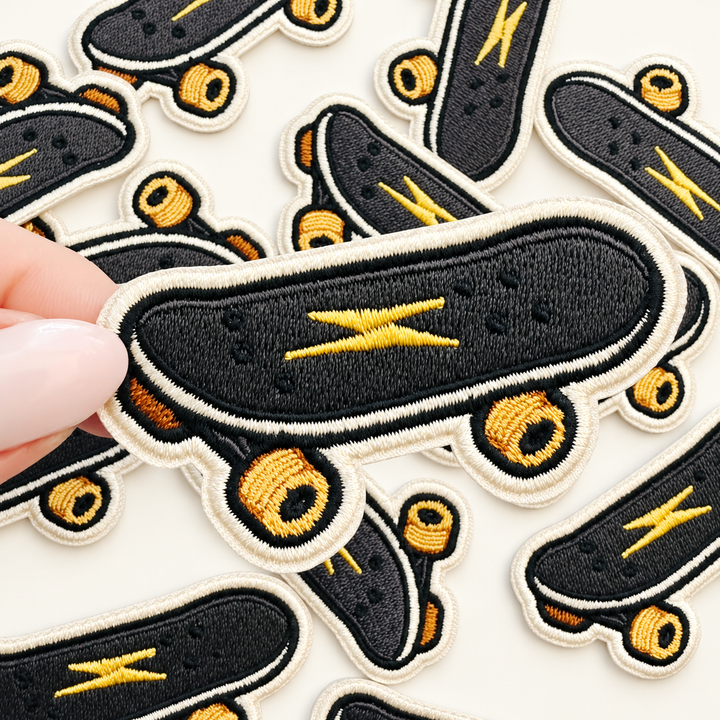 2.75" Skateboard  -  Embroidered Patch