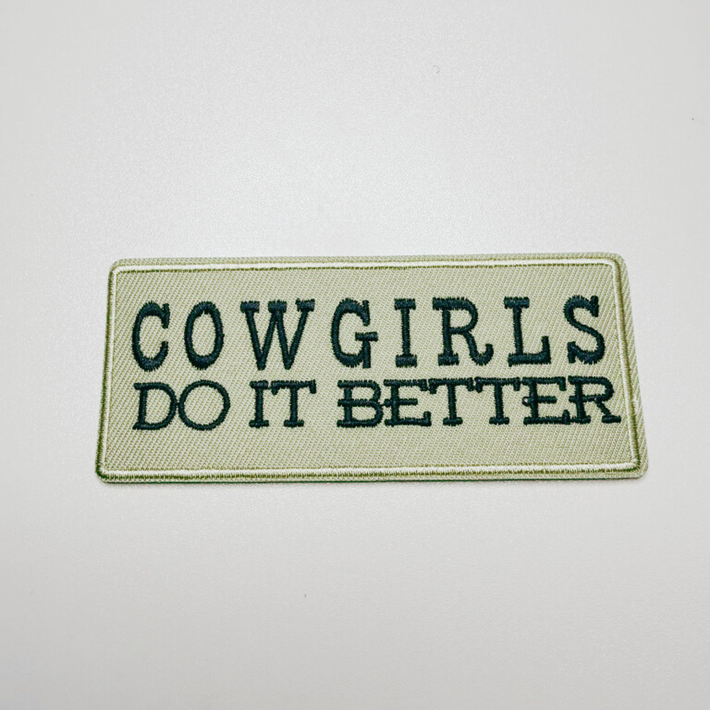 4"  COWGIRLS Do It Better  -  Embroidered Hat Patch