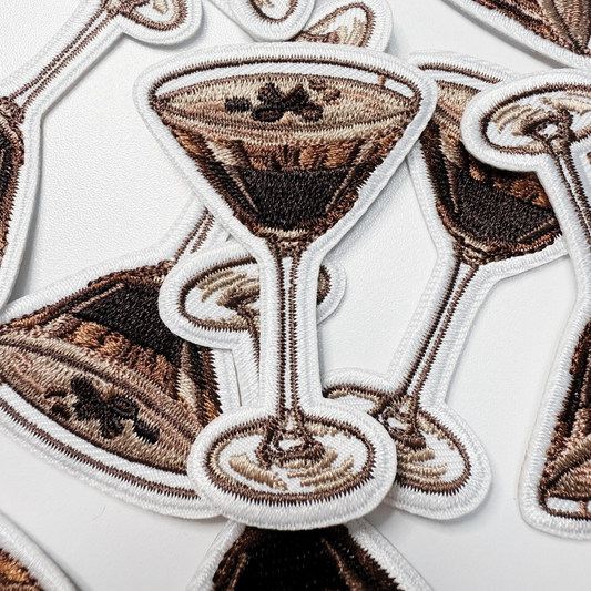 2.5" Espresso Martini - Embroidered Hat Patch