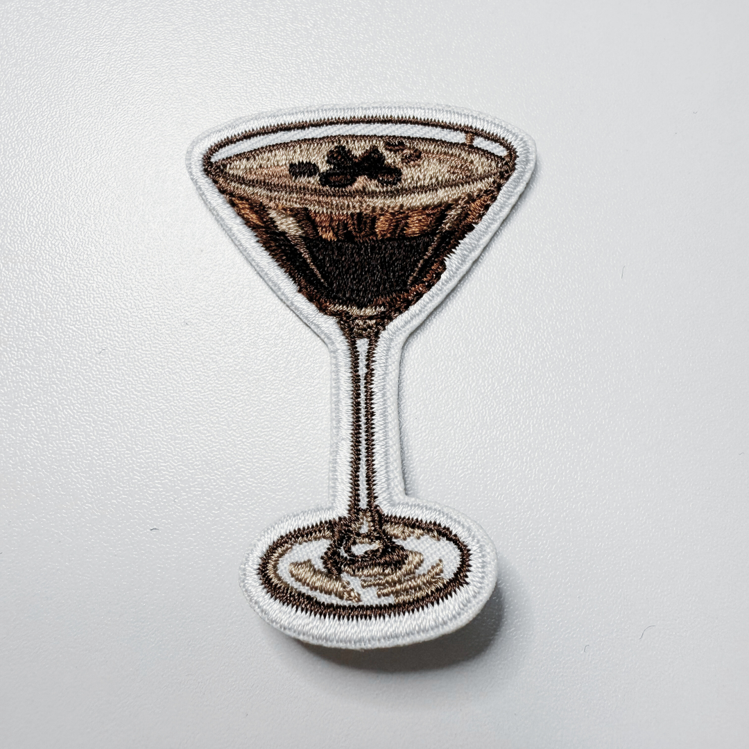 2.5" Espresso Martini - Embroidered Hat Patch