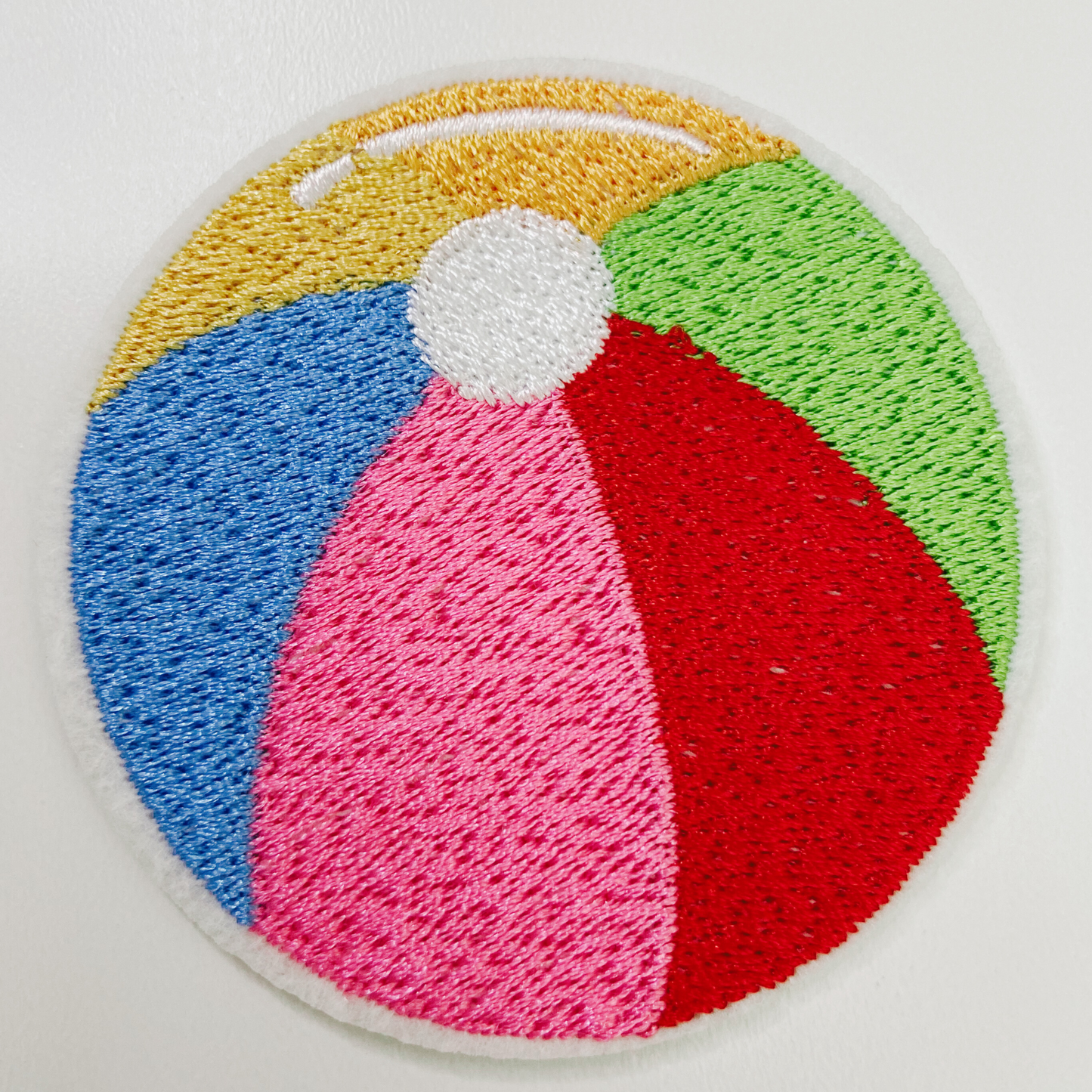 2.5” Beach Ball -  Embroidered Hat Patch