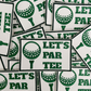 4” LET'S PAR TEE (golf)  -  Embroidered Hat Patch