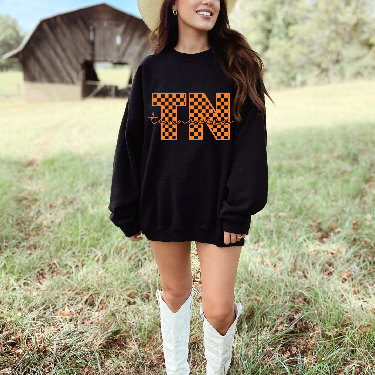 (shirt not included)Tennessee TN in Bright Orange -  Screen print Transfer
