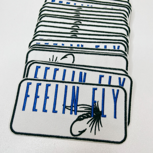 4" FEELIN FLY - Embroidered Hat Patch