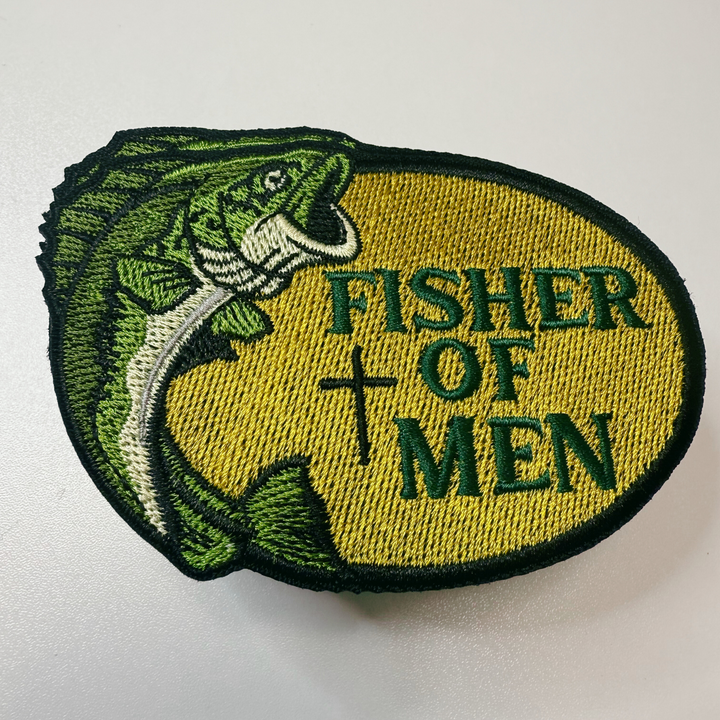 3.5" Fisher of Men -   Embroidered Hat Patch