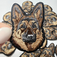 2" German Shepherd -  Embroidered Hat Patch