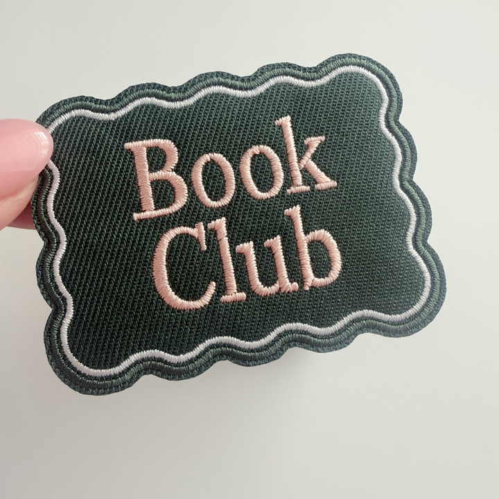 3" Book Club -  Embroidered Hat Patch