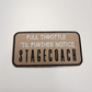 3.5" FULL THROTTLE 'TIL FURTHER NOTICE  STAGECOACH -  Embroidered Hat Patch