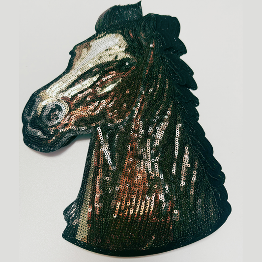 10" SEQUIN Western Horse - Sequin Patch